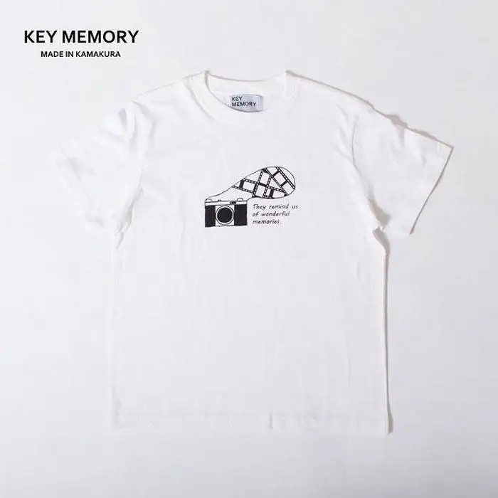 【0サイズ】【KEY MEMORY】Camera T-shirts WHITE