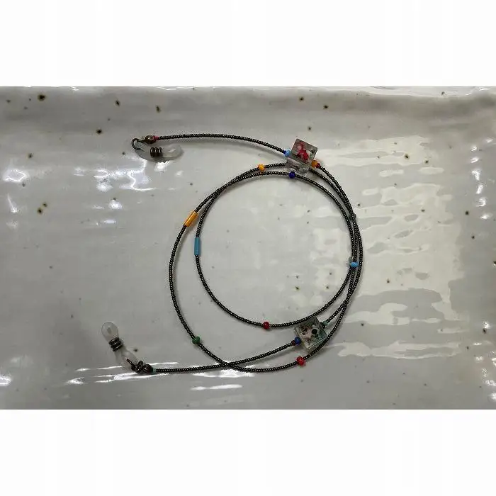 紫陽花のメガネチェーン