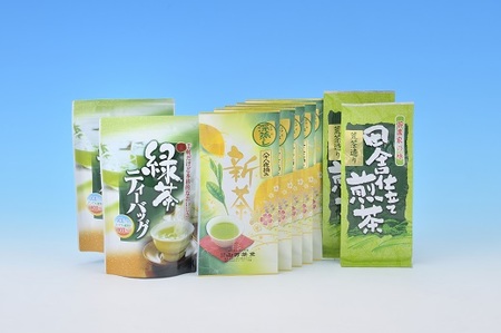 053-9　牧之原産八十八夜摘み新茶と荒造り煎茶、水出し緑茶