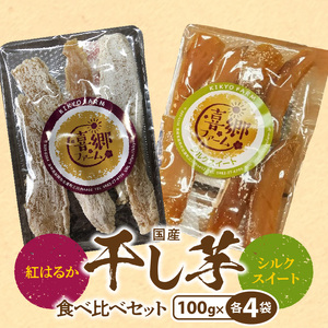 干し芋紅はるかシルクスイート100g各4袋 N063-YZA484