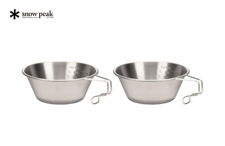 スノーピーク チタンシェラカップ 2個セット E-104 (Snow Peak) キャンプ用品 アウトドア用品【018S036】