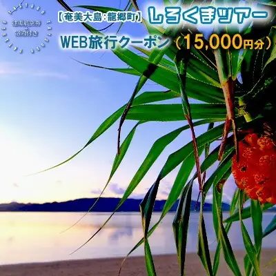 【奄美大島：龍郷町】しろくまツアーで利用可能なWEB旅行クーポン（15000円分）