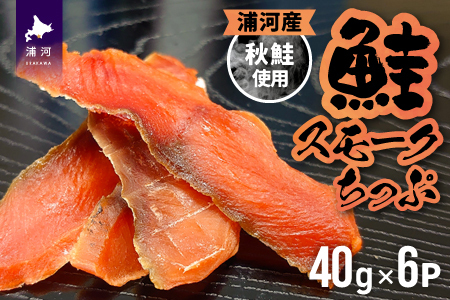 北海道日高産 さけスモークちっぷ(40g×6P)[25-1289]