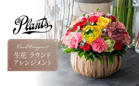 ラウンドアレンジメント オリジナル 花束 フラワーアレンジメント 生花 ThePlants