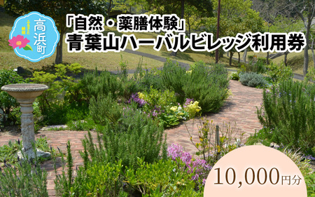 「自然・薬膳体験！」青葉山ハーバルビレッジ利用券10,000円