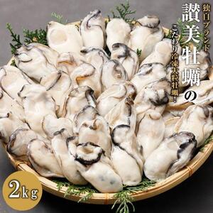 独自ブランド「讃美牡蠣」のこだわり冷凍大粒牡蠣！　１キロ×２袋｜かき カキ 広島
