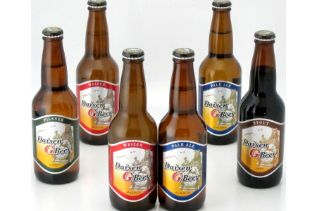 大山Ｇビール 飲み比べセット【ビール びーる beer 地ビール クラフトビール 瓶 瓶ビール 6本 330ml お酒 酒 アルコール バラエティ 大山 ヴァイツェン ペールエール ピルスナー スタウト ギフト 贈り物 お土産 父の日 敬老の日 鳥取県 日吉津村】