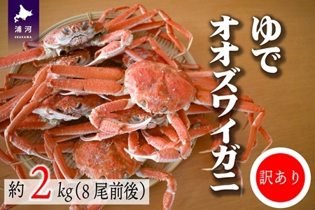 訳あり ゆでオオズワイガニ約2kg(8尾前後入)[02-1306]