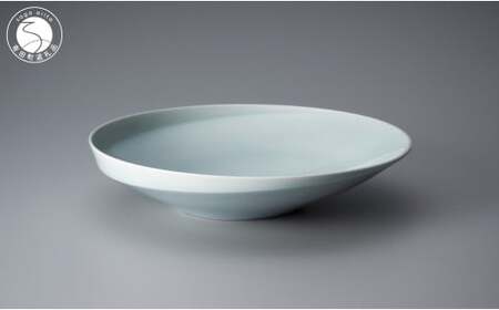 中仙窯 有田焼 青白磁鉢（中尾純作） A55-80