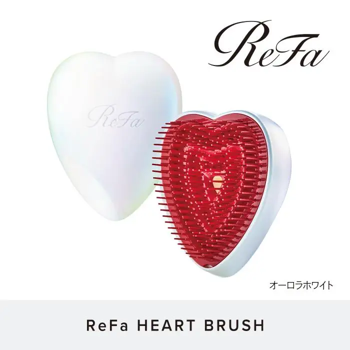 【オーロラホワイト】ReFa HEART BRUSH 美容 リファ ハートブラシ ヘアケア 人気 ブラシ