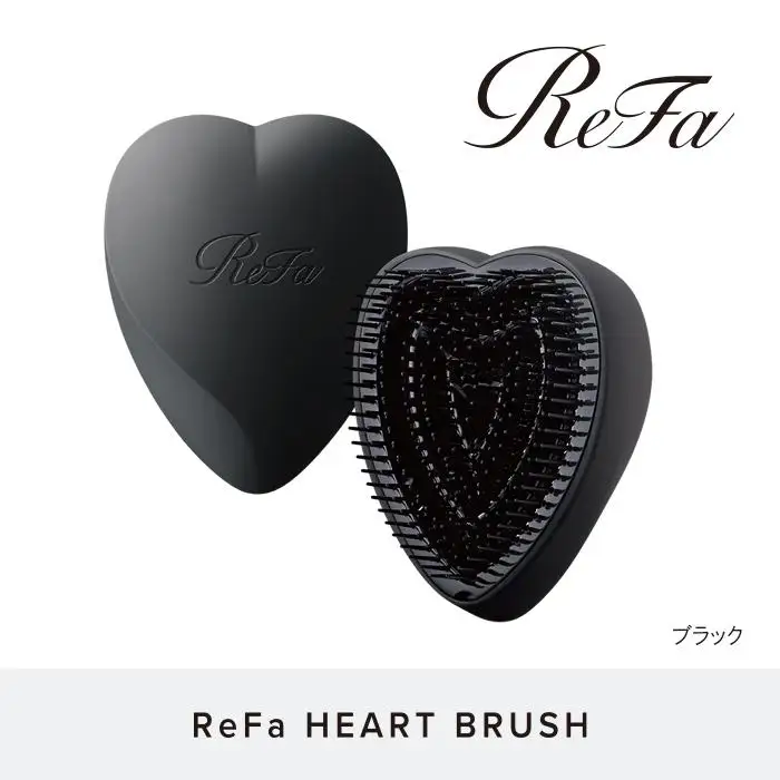 マットブラック】ReFa HEART BRUSH 美容 リファ ハートブラシ ヘアケア