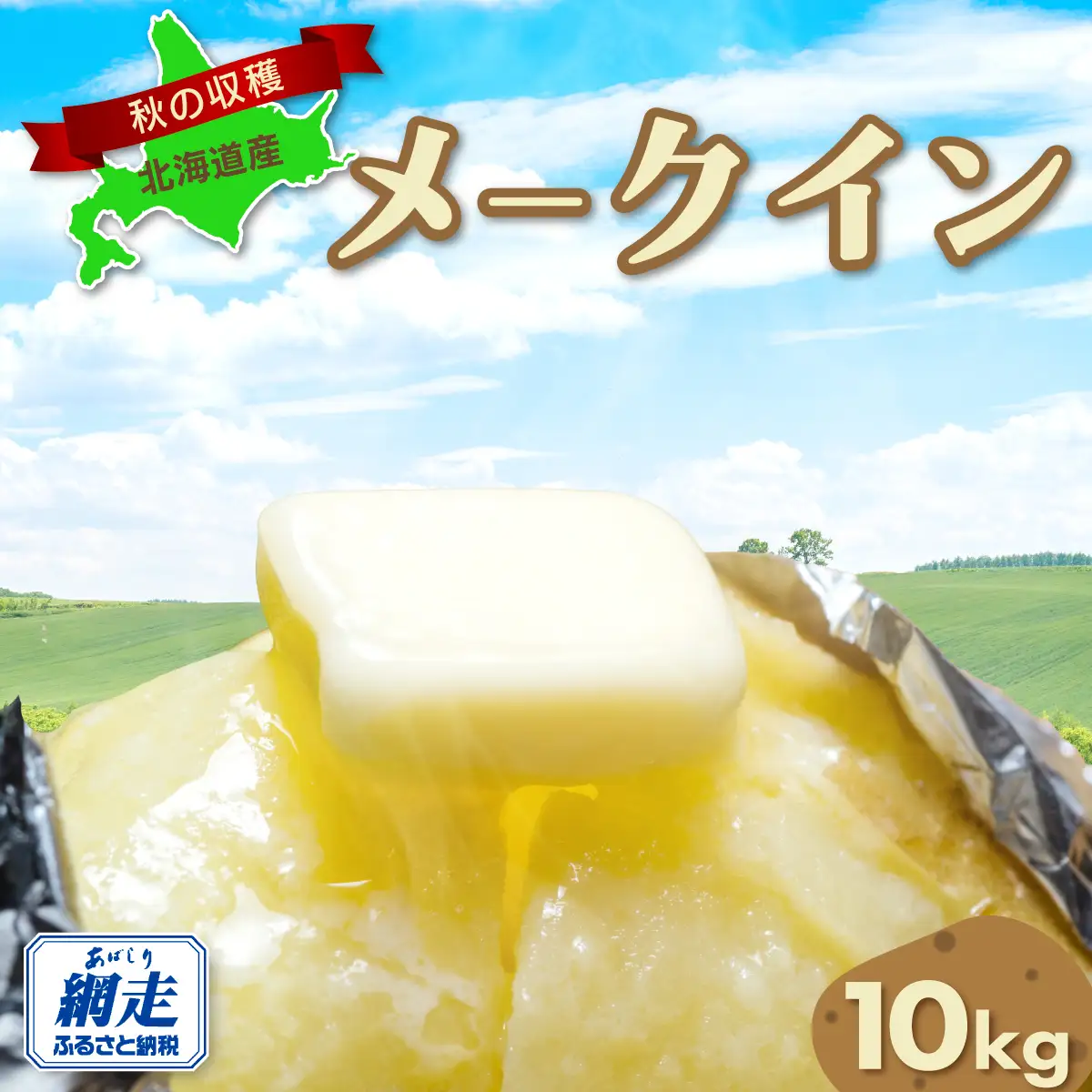 【先行予約】秋の収穫メークイン 約10kg詰め（2026年9月15日以降発送） ABAO070