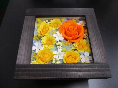 富士のかぐや姫 花手箱S（プリザーブドフラワーボックスアレンジメント）贈答 [sf001-054]