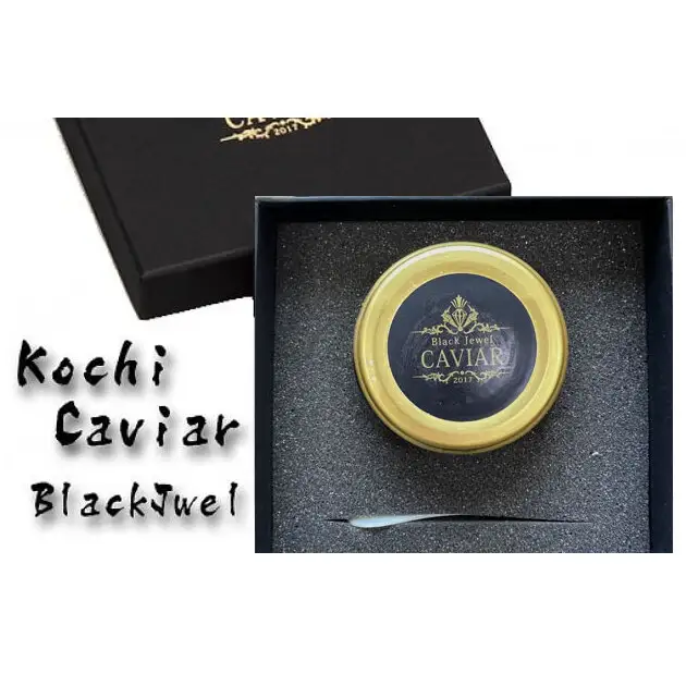 熟成キャビア（30g）ブラックジュエル化粧箱入り シェルスプーン付