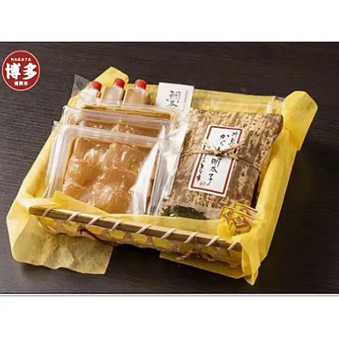 博多料亭造り鯛だし茶漬けとブランデー仕込みからし明太子セット