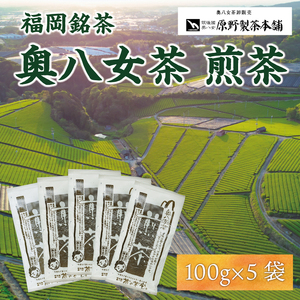 【ふるさと納税】八女茶 煎茶 5袋セット(100g×5袋) [a9347] 有限会社原野製茶本舗 【返礼品】添田町 ふるさと納税