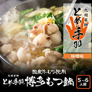 【ふるさと納税】博多 もつ鍋 セット 味噌味 5-6人前 [a9207] 株式会社フェリックス ※配送不可：離島【返礼品】添田町 ふるさと納税