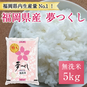 【ふるさと納税】令和6年産 福岡県産夢つくし無洗米5kg(5kg×1) [a7193] 株式会社 藤食糧 【返礼品】添田町 ふるさと納税
