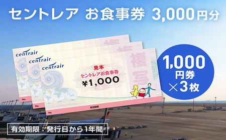 セントレアお食事券3,000円相当 中部国際空港 セントレア ランチ ディナー 空港 名古屋めし フードコート レストラン 飲食店 グルメ 飛行機を見ながら ボーイング787 お食事券 ご飲食券 食事 観光 家族 愛知県 常滑市