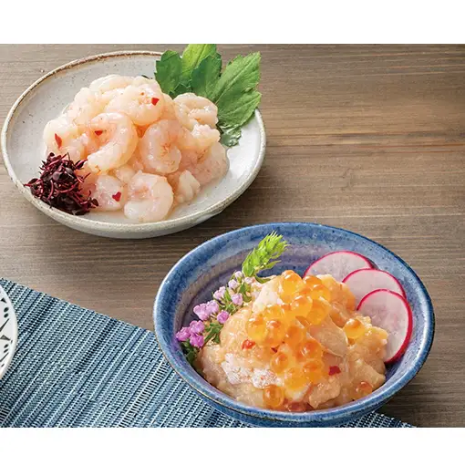 塩辛食べ比べセット（甘えび・サーモン） 塩辛 珍味 食べ比べ 詰め合わせ セット 甘エビ サーモン サーモン塩辛 おつまみ つまみ 惣菜 おかず ごはんのお供 魚 海鮮 海産物 魚介 魚介類 鮭 甘海老 甘えび 新潟 お取り寄せ 
