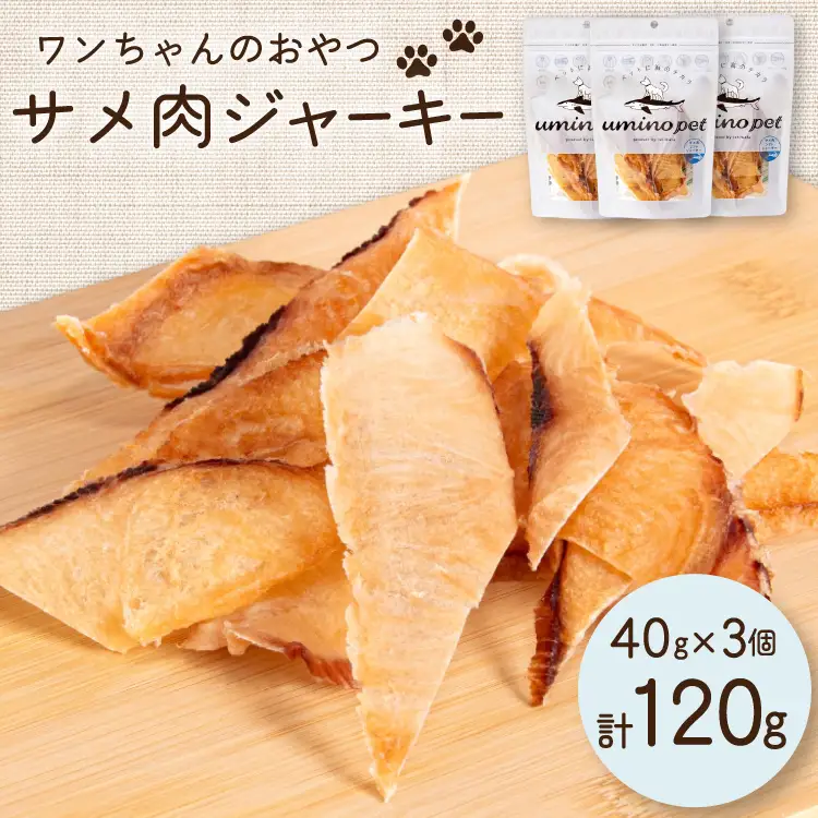 UMINO PET サメ肉ジャーキー 40g×3個 [石渡商店 宮城県 気仙沼市 20563953]