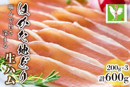 はかた 地どり 生ハム セット 200g×3p 計600g / MEAT PLUS / 福岡県 筑紫野市 [21760467]