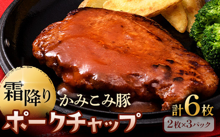 かみこみ豚のポークチャップ 200g×2枚×3パック 計6枚 合計1.2kg 豚肉 豚丼 北海道  真空 豚 ポーク ポークチャップ F4F-2350