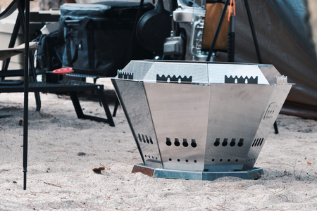 [MoosF] 二次燃焼焚火台 (ダイヤモンドモデル) [0537]