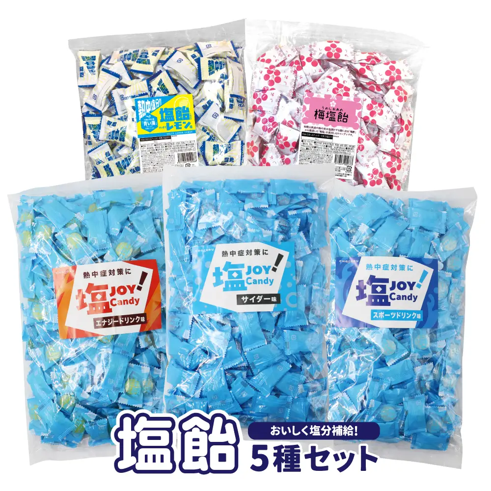 【夏季限定】塩飴 5種セット 5kg｜塩飴