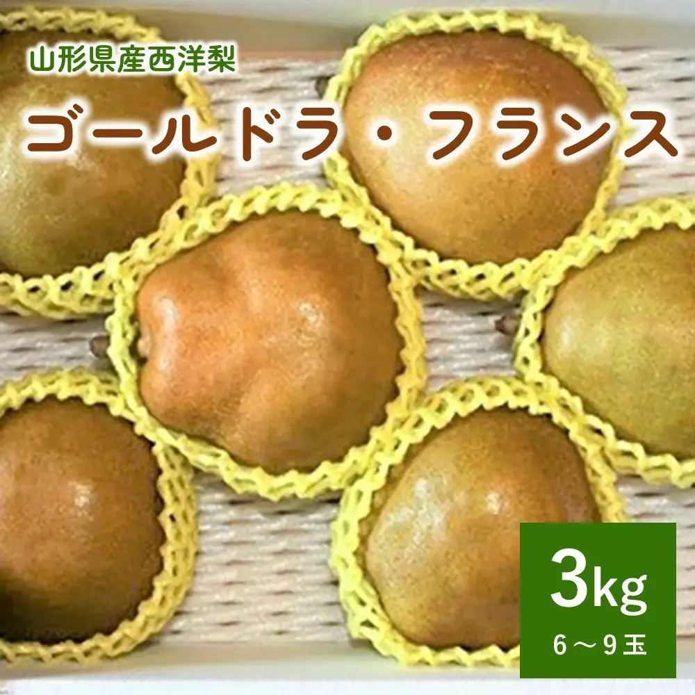 西洋梨（ゴールドラ・フランス）３ｋｇ　0011-2607