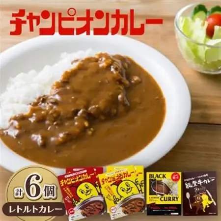 チャンピオンカレー レトルトカレー4種(計6個)セット_惣菜・加工品 レトルト    惣菜・加工品 カレー  _【1205479】