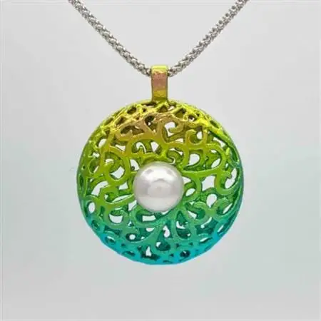 クラフト金澤のチタン製　パールペンダントトップ サルメント_装飾品・工芸品 ペンダント・ネックレス アクセサリー _【配送不可地域：沖縄県】【1333686】