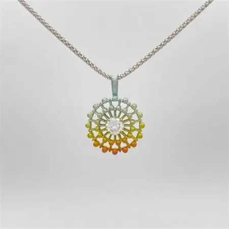 クラフト金澤のチタン製　キュービックジルコニア　ペンダントトップ　ソーニョ2_装飾品・工芸品 ペンダント・ネックレス アクセサリー _【配送不可地域：沖縄県】【1333751】