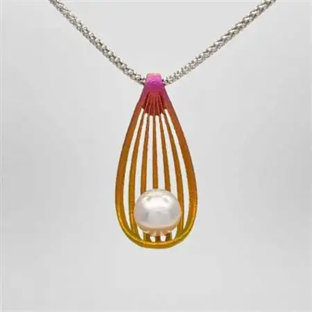 クラフト金澤のチタン製　パールペンダントトップ　ルジャーダ_装飾品・工芸品 ペンダント・ネックレス アクセサリー _【配送不可地域：沖縄県】【1333752】