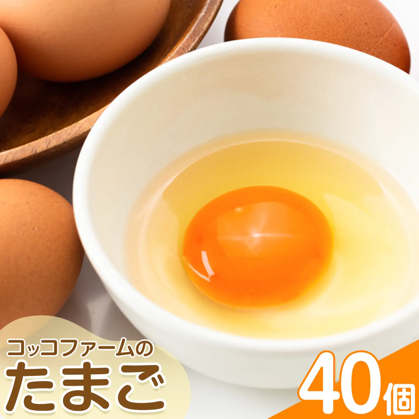 コッコファームのたまご 40個 コッコファーム《90日以内に出荷予定(土日祝除く)》熊本県 菊池市 卵 鶏卵 玉子 たまご 家庭用 熊本県産 九州産 冷蔵 送料無料