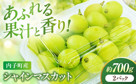 【先行予約】シャインマスカット 350g×2パック パック詰め BKAY006