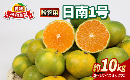 贈答用 愛媛みかん 極早生 日南1号 10kg S~L サイズ ミックス 不揃い 不揃い  NBU B018-058011