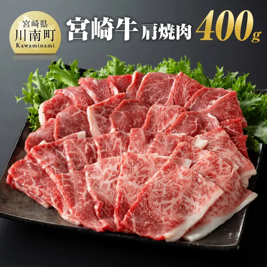 宮崎牛 肩焼肉 400ｇ 【 肉 国産牛肉 牛 A4～A5等級 宮崎牛 牛 BBQ アウトドア 牛 日本ハム 牛  牛肉 】