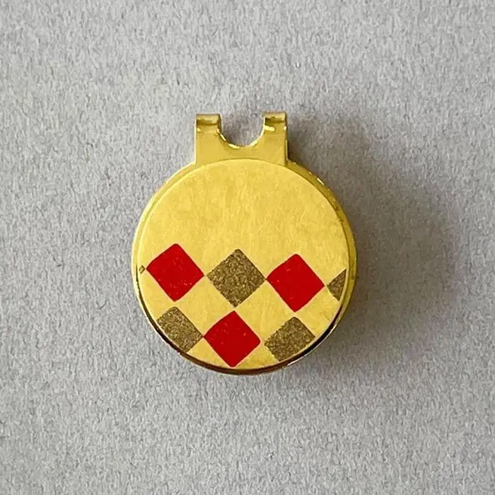 金箔 ゴルフマーカー (市松) 金沢箔 金箔使用 ゴルフグッズ 記念品 お土産
