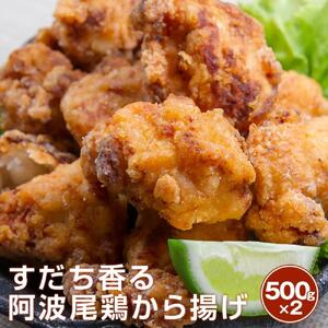 すだち香る　阿波尾鶏から揚げ １kg（500g×2）