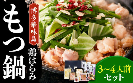 博多華味鳥 博多もつ鍋 鶏はらみ セット 3~4人前 博多 福岡 鍋 鶏 もつ もつ鍋 [ABCN004] 