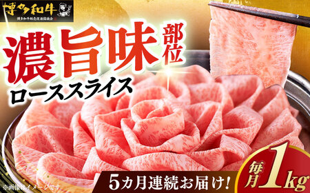 【全5回定期便】 特選ロース 薄切り 1kg [ABCL052] 