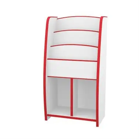 知育家具シリーズ　マガジンラック　48cm幅(レッド)　MRJ-48HR_雑貨・日用品  家具・インテリア _【1414573】