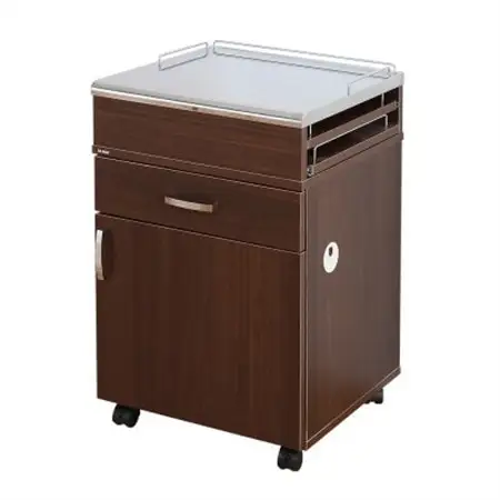 ステンレス天板ホビーワゴン(ブラウン)　HWJ-45B_ワゴン ホビーワゴン 収納 家具 送料無料 贈答 ギフト ステンレス 静岡県 おすすめ 人気 クラフトホビー 医療現場_【1416593】