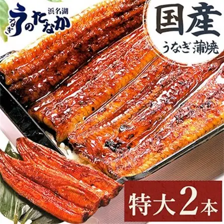 浜名湖・うなぎのたなかの長蒲焼2本セット!ふっくら柔らか♪国産うなぎ長蒲焼※合計360g程度_鰻 国産 ギフト_【配送不可地域：離島】【1417614】