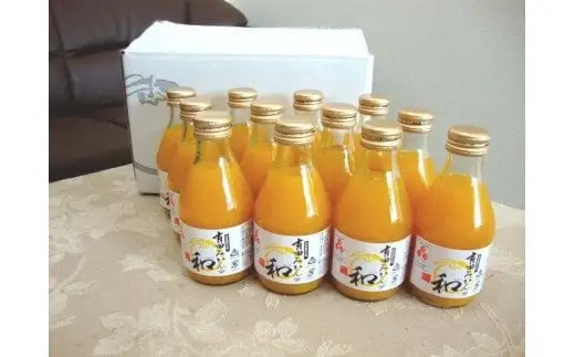  有田みかんの和（なごみ）180ml×12本/生搾り みかん みかんジュース 有田みかん 【kjk100-n-180x12】