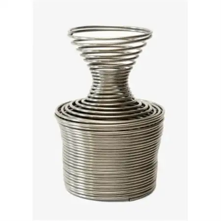SPRING VASE (flower vase)トラディショナル型　シルバー_雑貨   _【1419717】