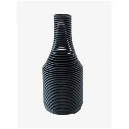 SPRING VASE (flower vase)スリム型　ブラック_雑貨   _【1419745】