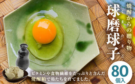 球磨球子 80個 鶏卵 卵 玉子 たまご くまたまご（破損保証有り）