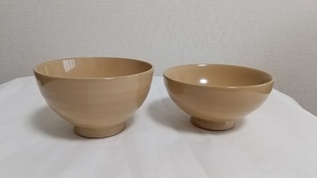 川連漆器 白漆・夫婦飯椀 漆器 漆器 【遠田漆器店】[H2-6101]